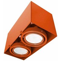 Blocco deckenleuchte orange 2x7W GU10 led von MILAGRO