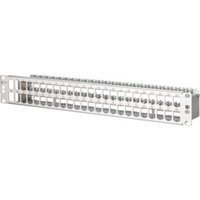 BTR NETCOM Patchfeld modul 48Port 1,5HE Edstahl leer TN MPP48-Edst-leer von btr