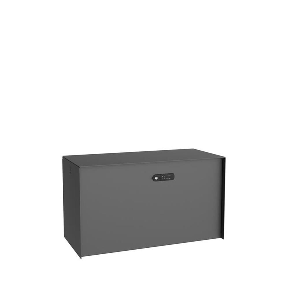 BULKBOX Design Paketbox RAL 9008 Pergola grau Sandstruktur matt von eSafe