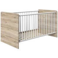 Babybett 70x140 mit Schlupfsprossen CARIBA von WIMEX Braun