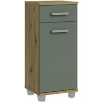 Bad-Unterschrank 1-trg Salbei / Artisan Eiche
