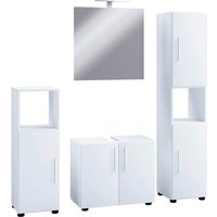Badezimmer-Set 4tlg-Flandu weiß B/H/T: ca. 60x51x30 cm von VCM Möbel