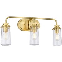 Badezimmerlampe Spiegel B: 60,3 cm IP44 3x E27 Metall Glas von ELSTEAD