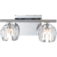 Badezimmerleuchte Kristall LED G9 3000 K 33,4 cm breit klein von ELSTEAD