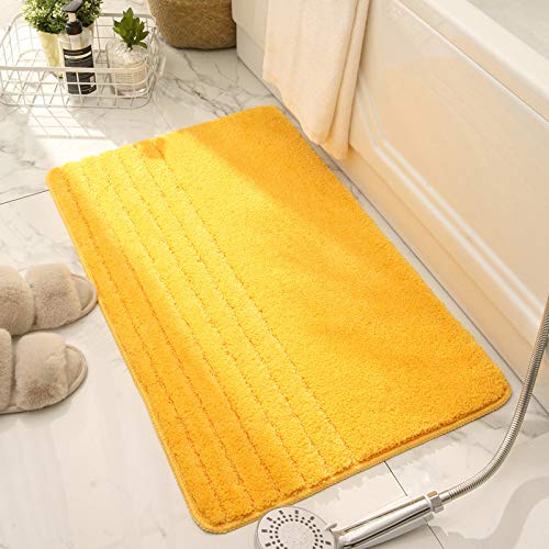 Badezimmerteppich Orange Gelb Teppich Weich Flauschig Badematte Saugfähig Schmutzfangmatte Badteppich Mikrofaser Badvorleger rutschfest Waschbar Badezimmermatte 50x80cm Badezimmerteppich Orange Gelb Teppich Weich Flauschig Badematte Saugfähig Schmutzfangmatte Badteppich Mikrofaser Badvorleger rutschfest Waschbar Badezimmermatte 50x80cm