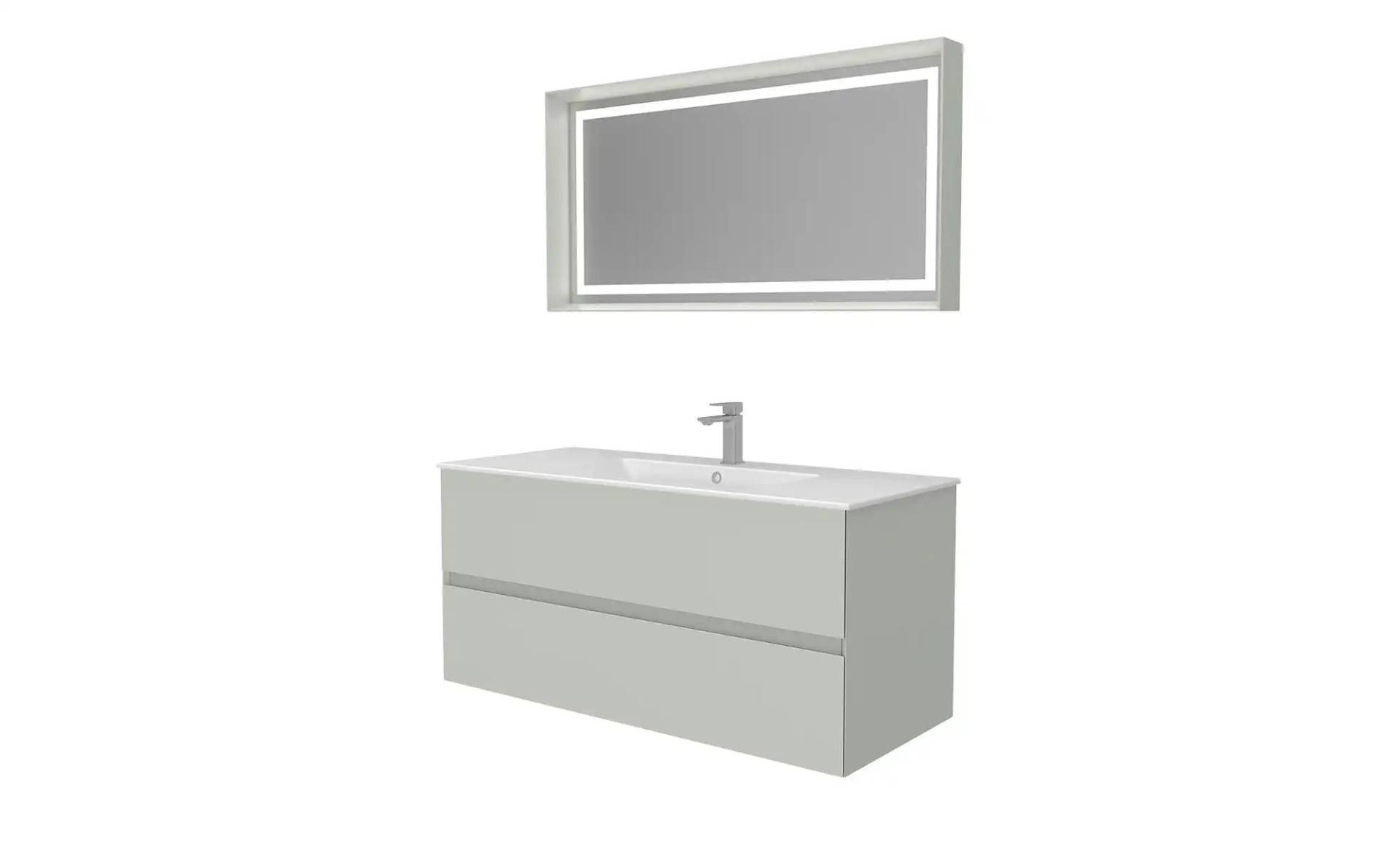 Badkombination  Netzener See ¦ beige ¦ Maße (cm): B: 121 Schränke > Badschränke > Komplett-Badkombinationen - Höffner