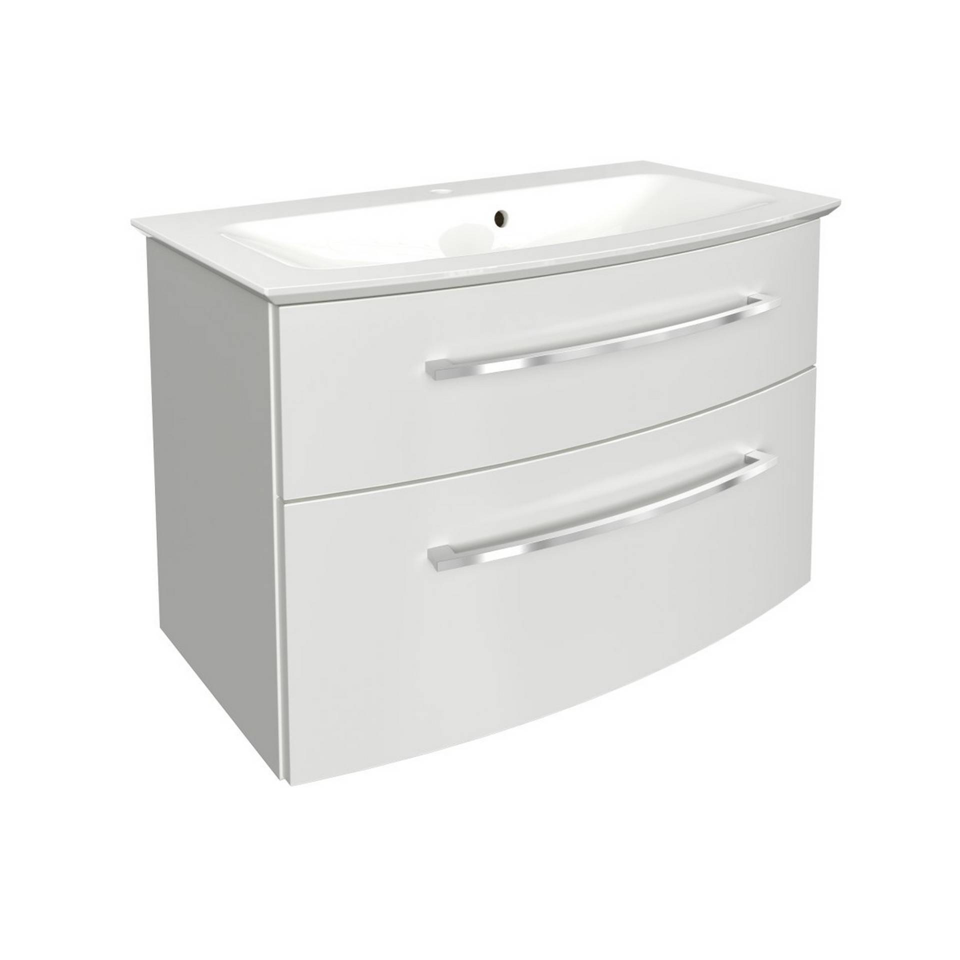 Fackelmann Waschbecken mit Unterschrank 'B.Style' weiß glänzend 83,2 x 54,3 x 46 cm Fackelmann Waschbecken mit Unterschrank 'B.Style' weiß glänzend 83,2 x 54,3 x 46 cm von Fackelmann