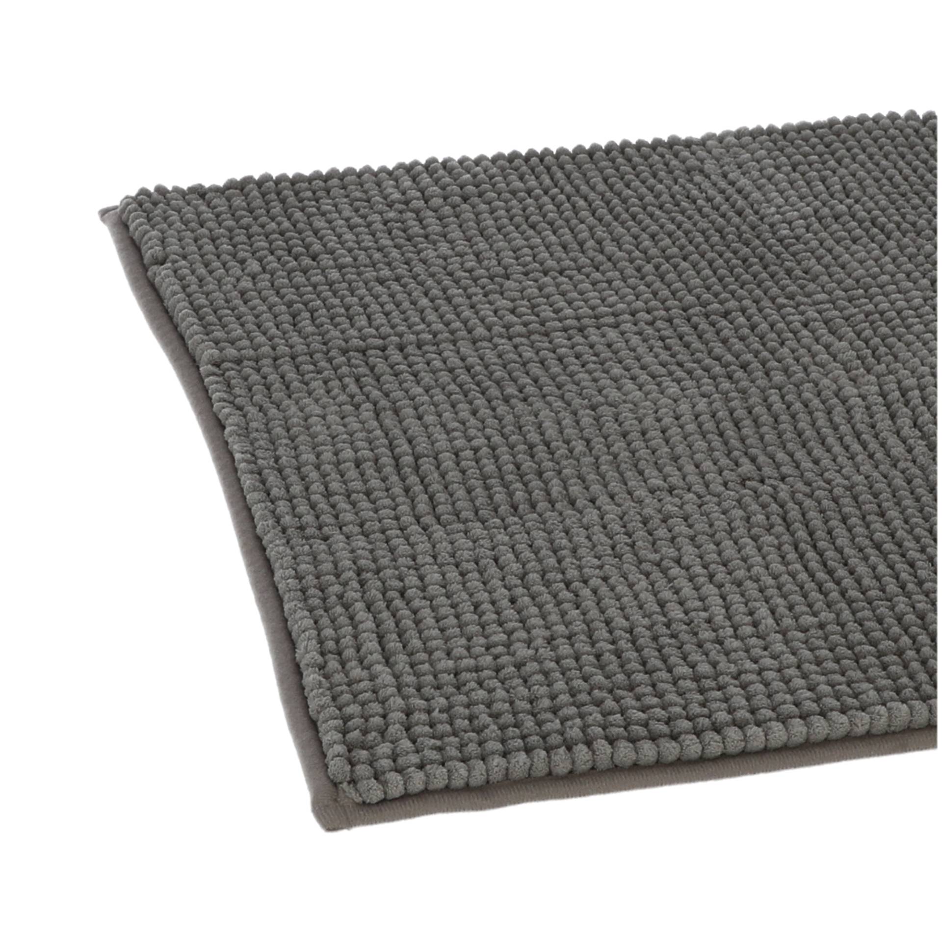 Badteppich grau 50 x 80 cm