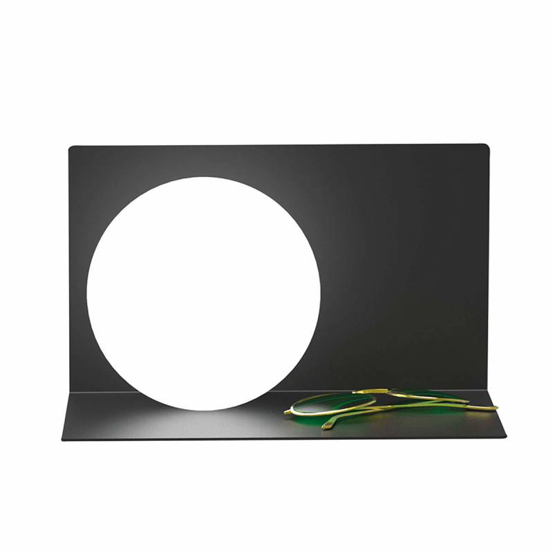 Balance 15 x 25 SX Wandleuchte, B: 25 cm, H: 15 cm, Schwarz, Leuchte links