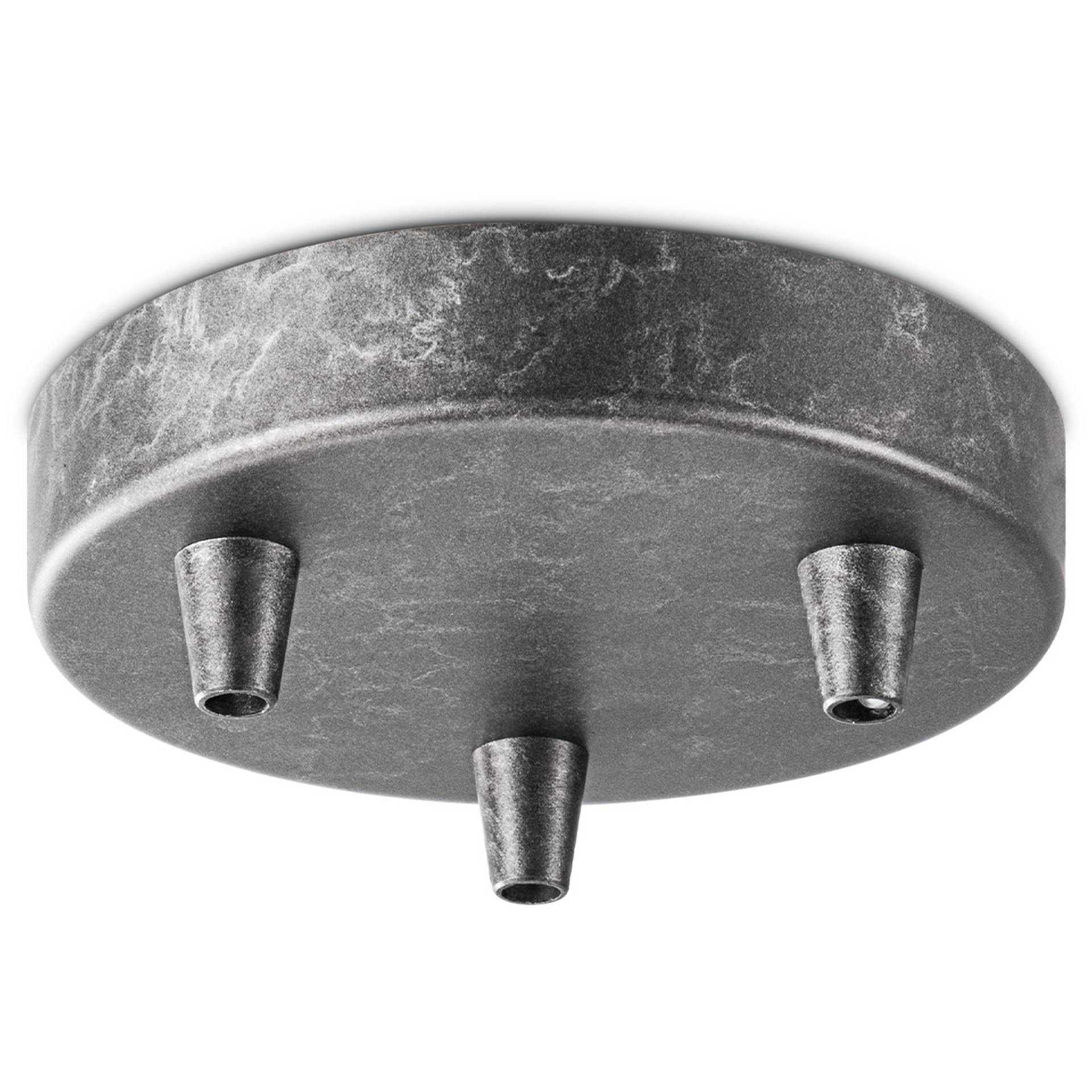 Baldachin 'Home Sweet Home' Metall 3 Lichter anthrazit