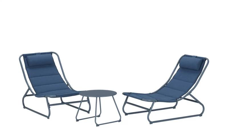 Balkonset für 2 Personen mit Kopfkissen Faro ¦ blau Garten > Gartenmöbel > Gartenmöbelsets - Höffner