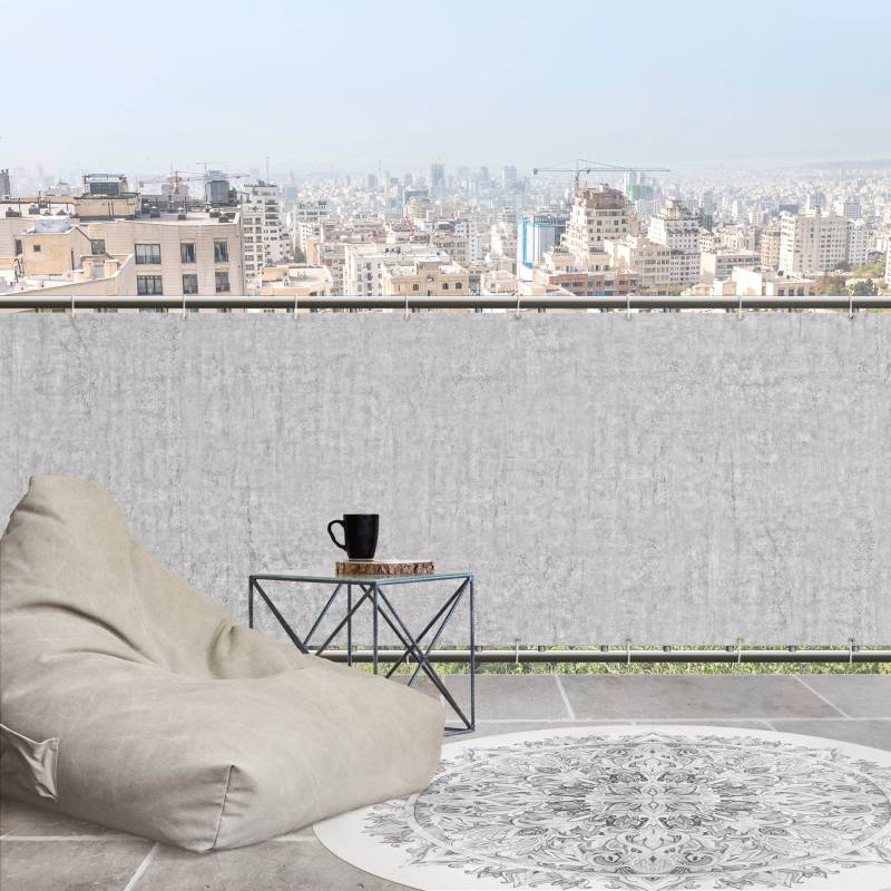 Balkon Sichtschutz Beton Ciré Tapete