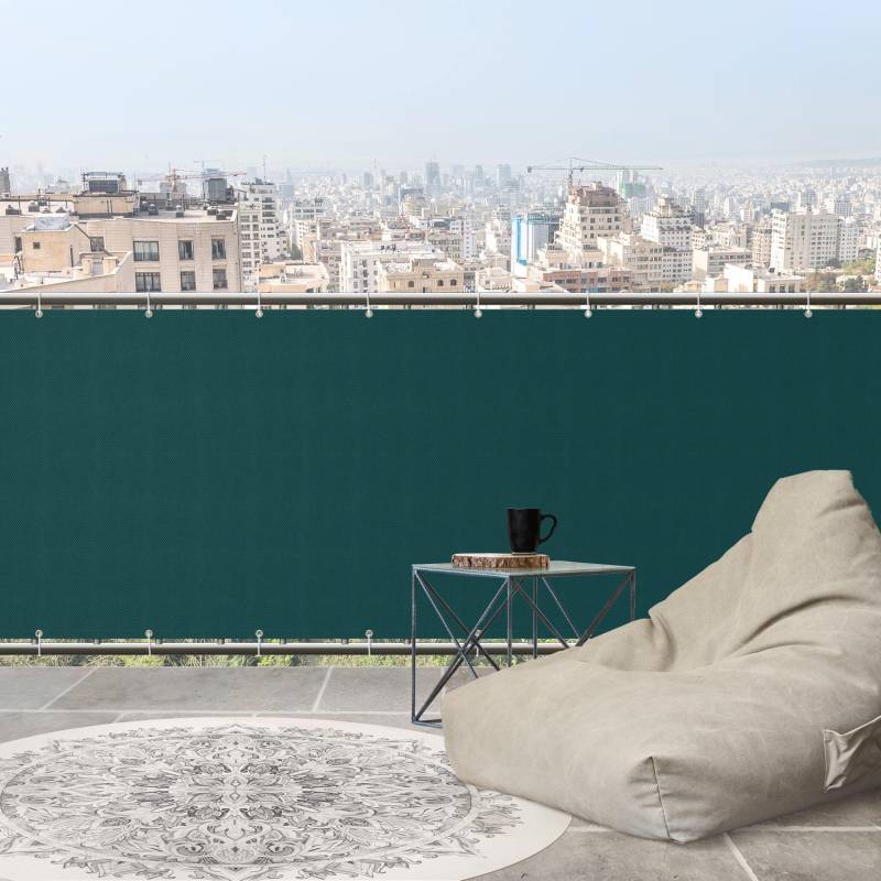 Balkon Sichtschutz Dunkle Jade