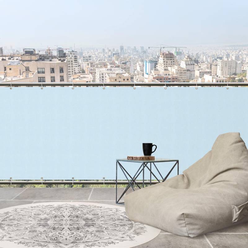 Balkon Sichtschutz Himmelblau