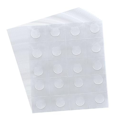 Doppelseitige Klebepunkte,800 Stück Rund Transparente Klebende Aufkleber Fotokleber Abnehmbare Klebepaste Punkt Aufkleber für Ballon, DIY Basteln,Dekoration (10mm) von Lahviuu