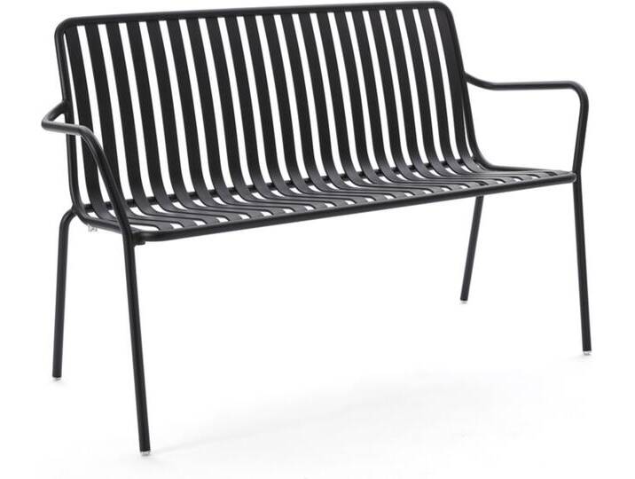 Bank Casablanca Aluminium schwarz, 82.4x130.2x56 cm