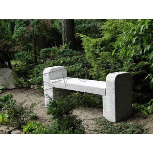 Bank Garten Design Antik Stil Stein Terrassen Möbel Bänke Außen