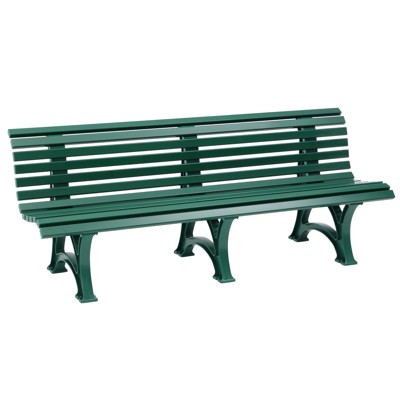 Bank Mod. Borkum 4 Sitzer grün  200 cm
