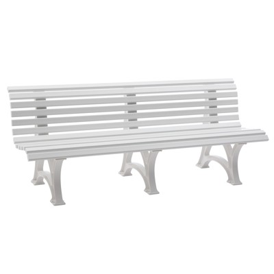 Bank Mod. Borkum 4 Sitzer weiß cm