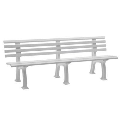 Bank Mod. Juist 4 Sitzer weiß 200 cm