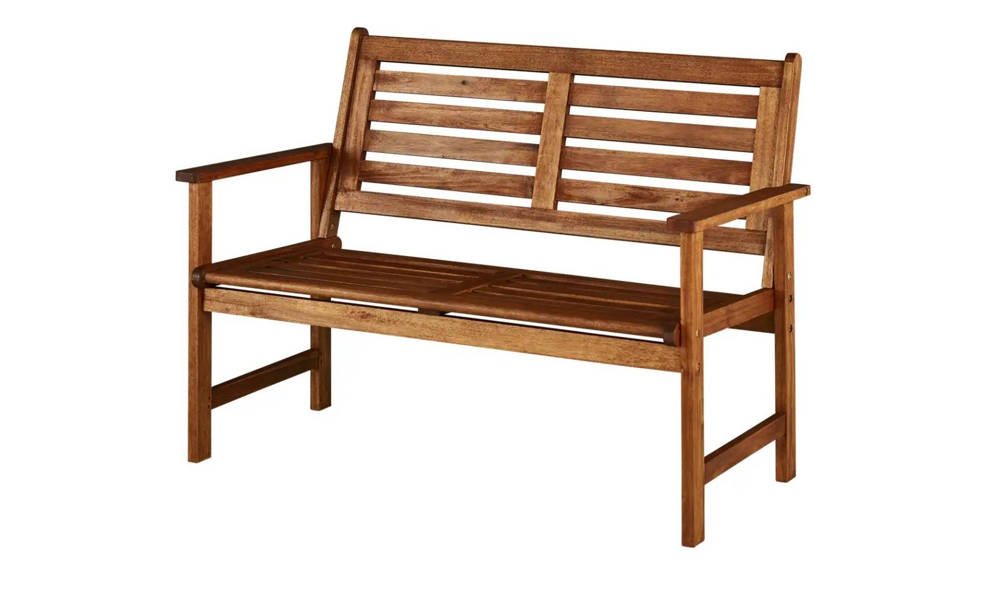 Bank   ¦ holzfarben ¦ Maße (cm): B: 112 H: 86 T: 65.0 Garten > Gartenmöbel > Gartenbänke - Möbel Kraft