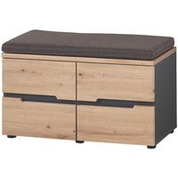 Bank inkl Sitzkissen MEMPHIS von Innostyle Graphit / Artisan Eiche