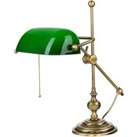 Bankerlampe Glas Messing massiv 47 cm Bankerlampe Glas Messing massiv 47 cm von Ghidini Giovanni Battista