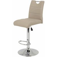 Barhocker 2er Set MIRANDA H von Hela Kunstleder Cappuccino