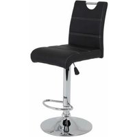 Barhocker 2er Set MIRANDA H von Hela Kunstleder Schwarz