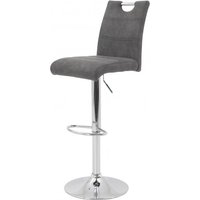 Barhocker 2er Set MIRANDA II H von Hela Vintage Anthrazit