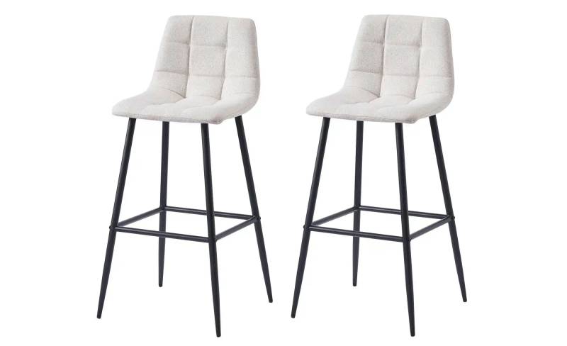 Barhocker 2er-Set  Tabbjorn ¦ beige ¦ Maße (cm): B: 46,5 H: 102 Polstermöbel > Hocker > Barhocker - Höffner