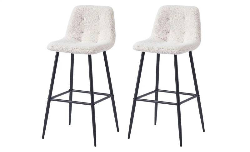Barhocker 2er-Set  Tabbjorn ¦ weiß ¦ Maße (cm): B: 46,5 H: 102 Polstermöbel > Hocker > Barhocker - Höffner