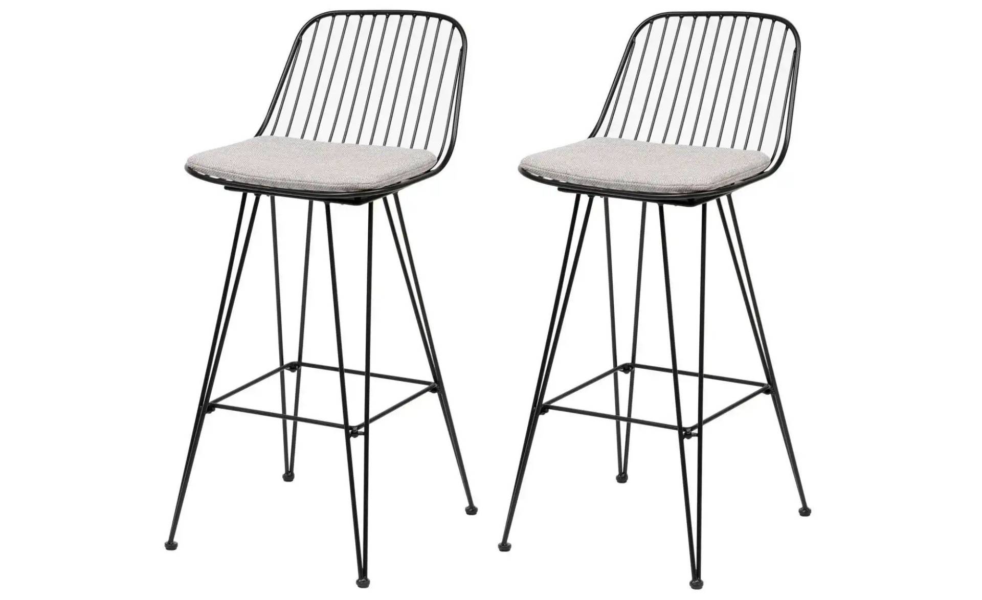 Barhocker 2er-Set  Tabchester ¦ grau ¦ Maße (cm): B: 41 H: 90 Polstermöbel > Hocker > Barhocker - Höffner