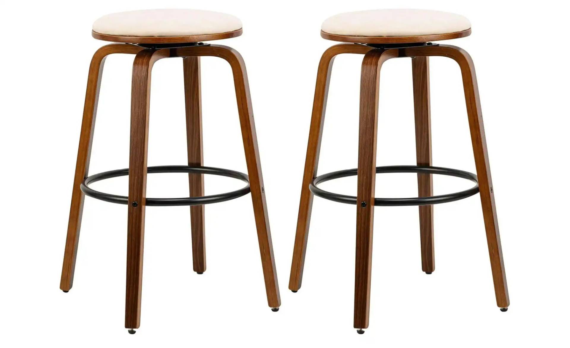 Barhocker 2er-Set  Tabmoreno ¦ beige ¦ Maße (cm): B: 40 H: 70 Polstermöbel > Hocker > Barhocker - Höffner