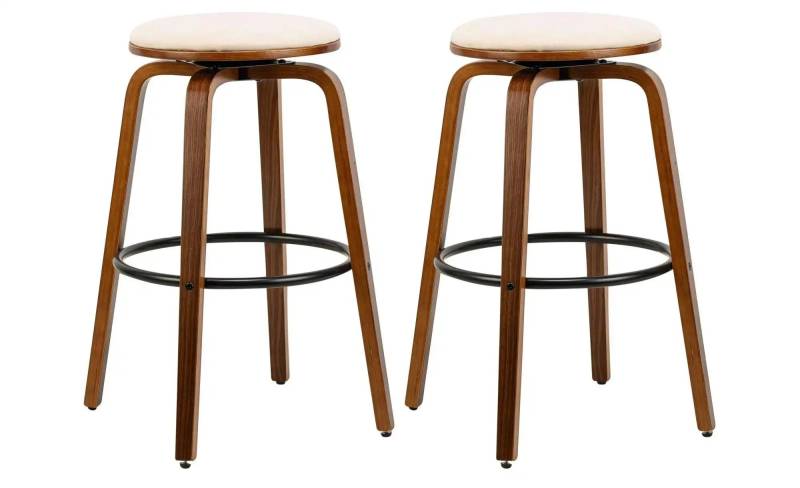 Barhocker 2er-Set  Tabmoreno ¦ beige ¦ Maße (cm): B: 40 H: 70 Polstermöbel > Hocker > Barhocker - Höffner