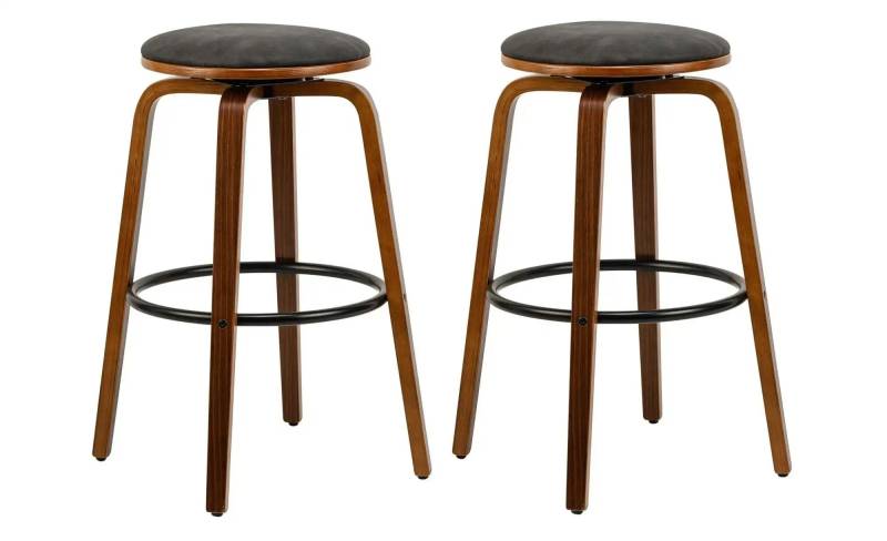 Barhocker 2er-Set  Tabmoreno ¦ schwarz ¦ Maße (cm): B: 40 H: 70 Polstermöbel > Hocker > Barhocker - Höffner