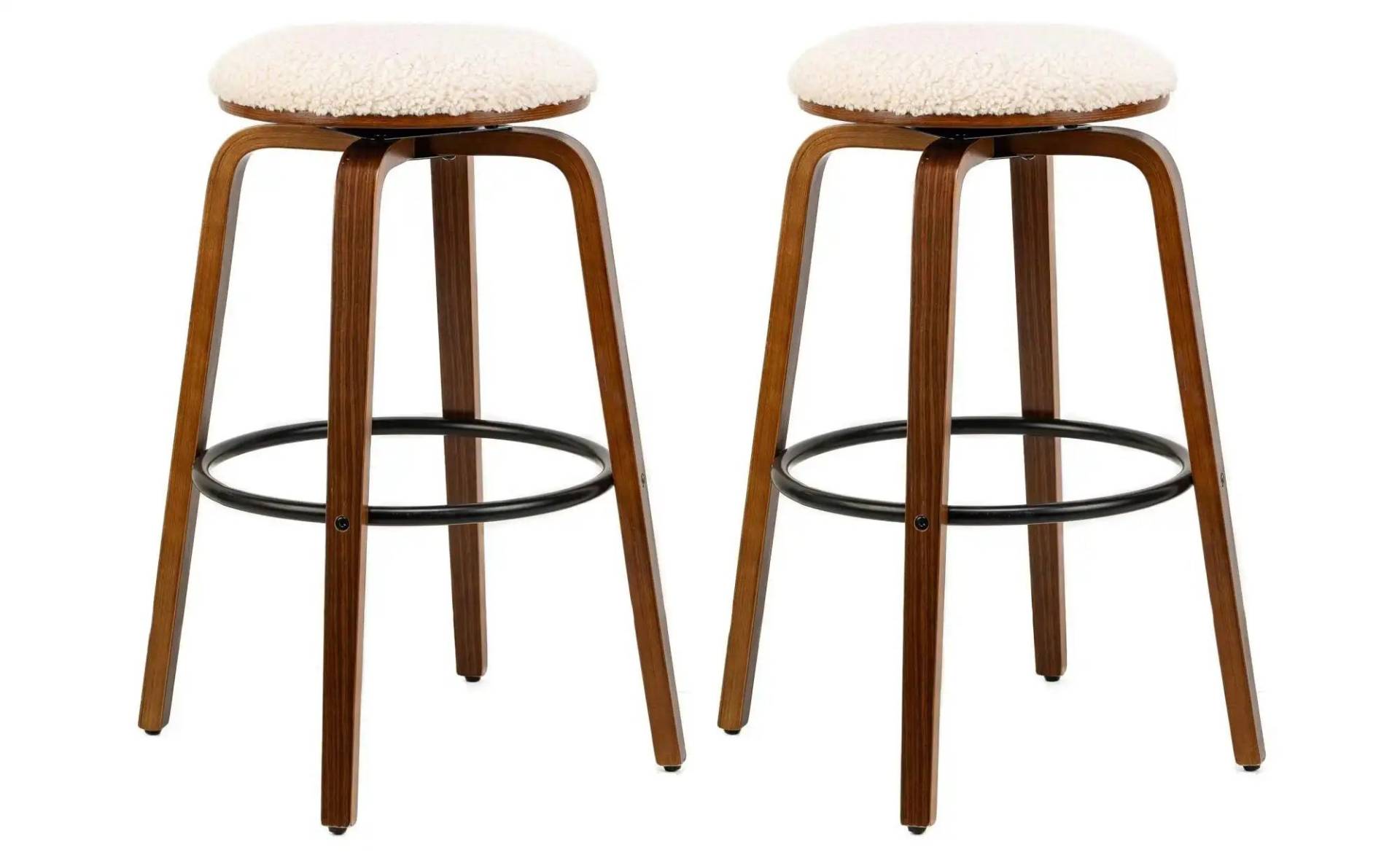 Barhocker 2er-Set  Tabmoreno ¦ weiß ¦ Maße (cm): B: 40 H: 70 Polstermöbel > Hocker > Barhocker - Höffner