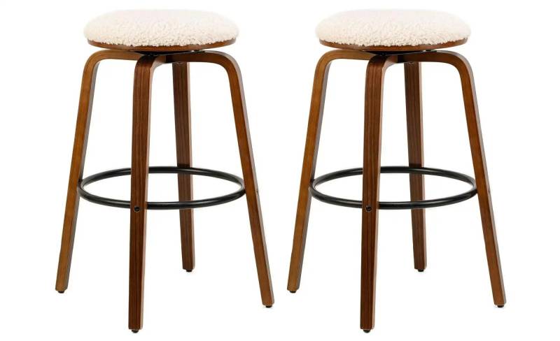 Barhocker 2er-Set  Tabmoreno ¦ weiß ¦ Maße (cm): B: 40 H: 70 Polstermöbel > Hocker > Barhocker - Höffner