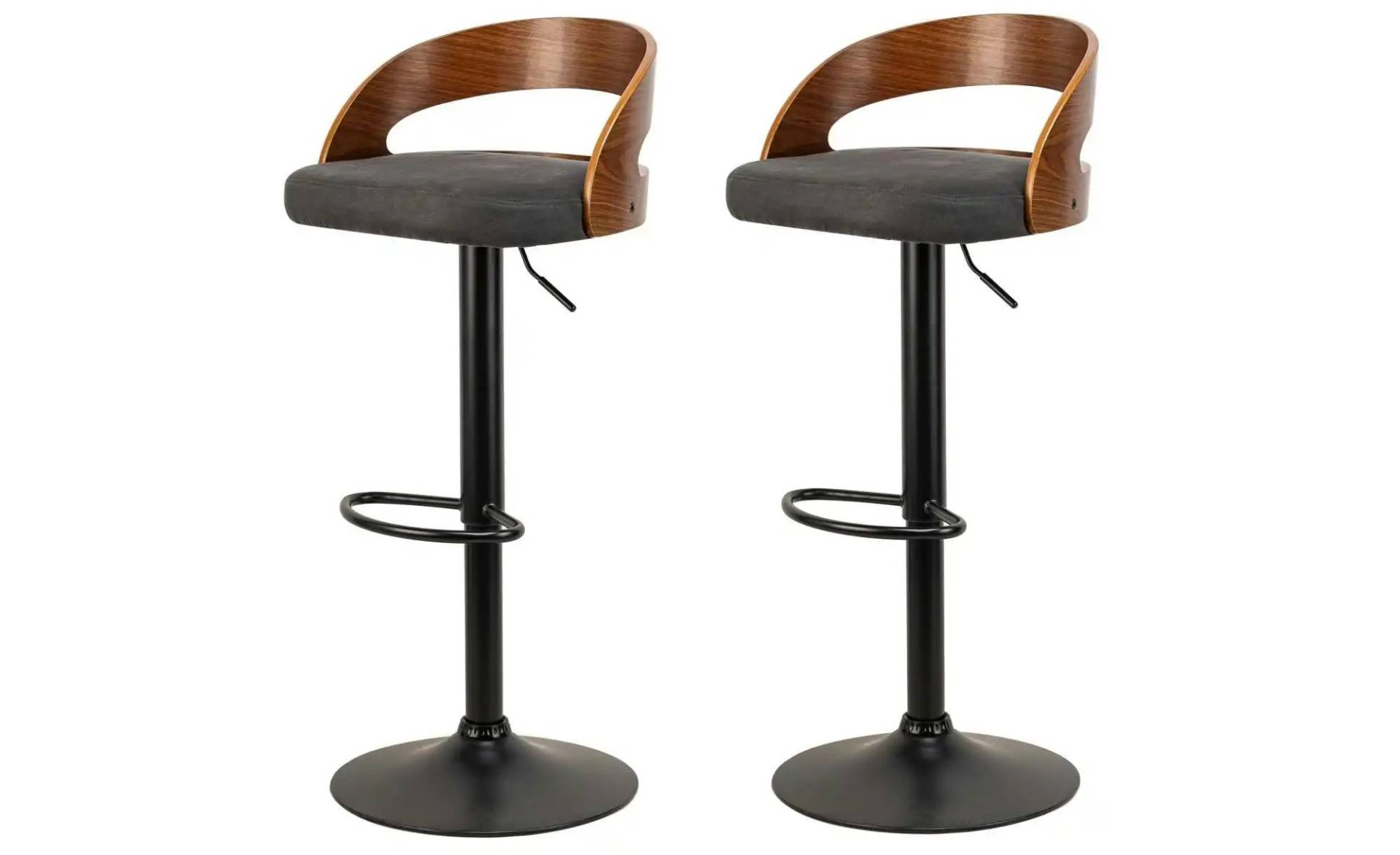 Barhocker 2er-Set  Tabvictoria ¦ schwarz ¦ Maße (cm): B: 46 H: 101 Polstermöbel > Hocker > Barhocker - Höffner