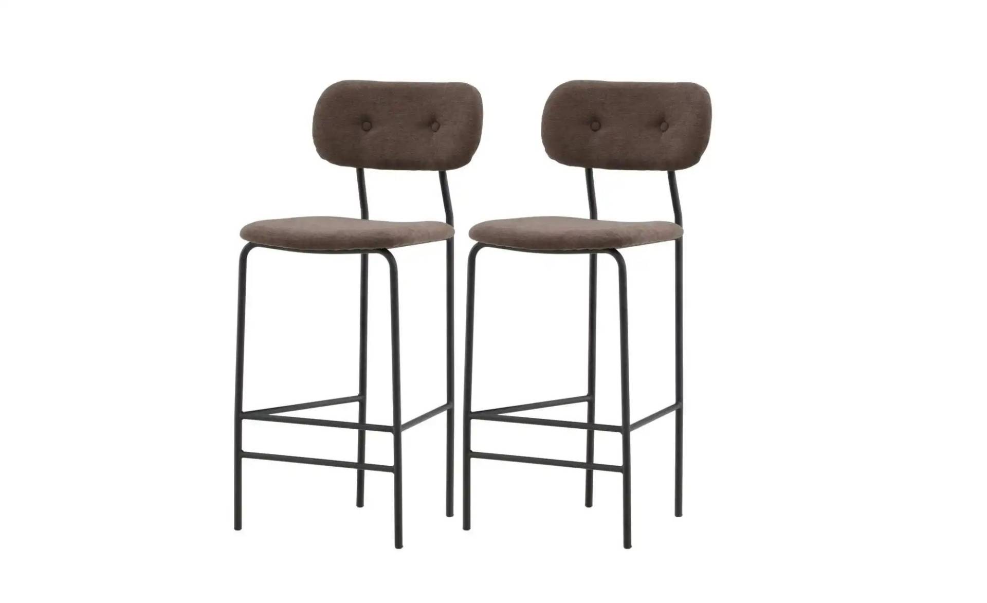 Barhocker 2er-Set   ¦ braun ¦ Maße (cm): B: 47 H: 105 Polstermöbel > Hocker > Barhocker - Möbel Kraft