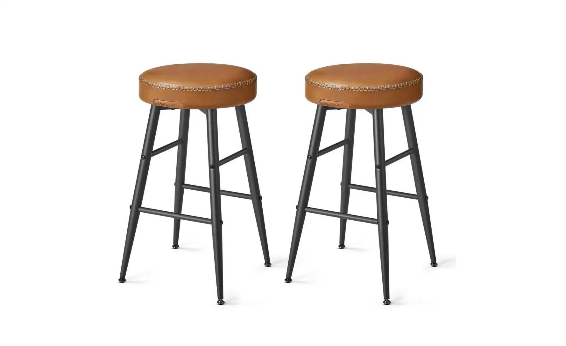 Barhocker 2er-Set   ¦ braun ¦ Maße (cm): B: 49,5 H: 63 Polstermöbel > Hocker > Barhocker - Möbel Kraft