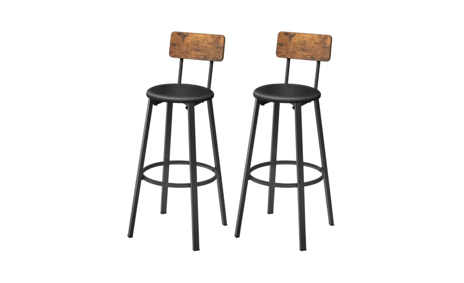 Barhocker 2er-Set   ¦ schwarz ¦ Maße (cm): B: 39 H: 100 Polstermöbel > Hocker > Barhocker - Höffner