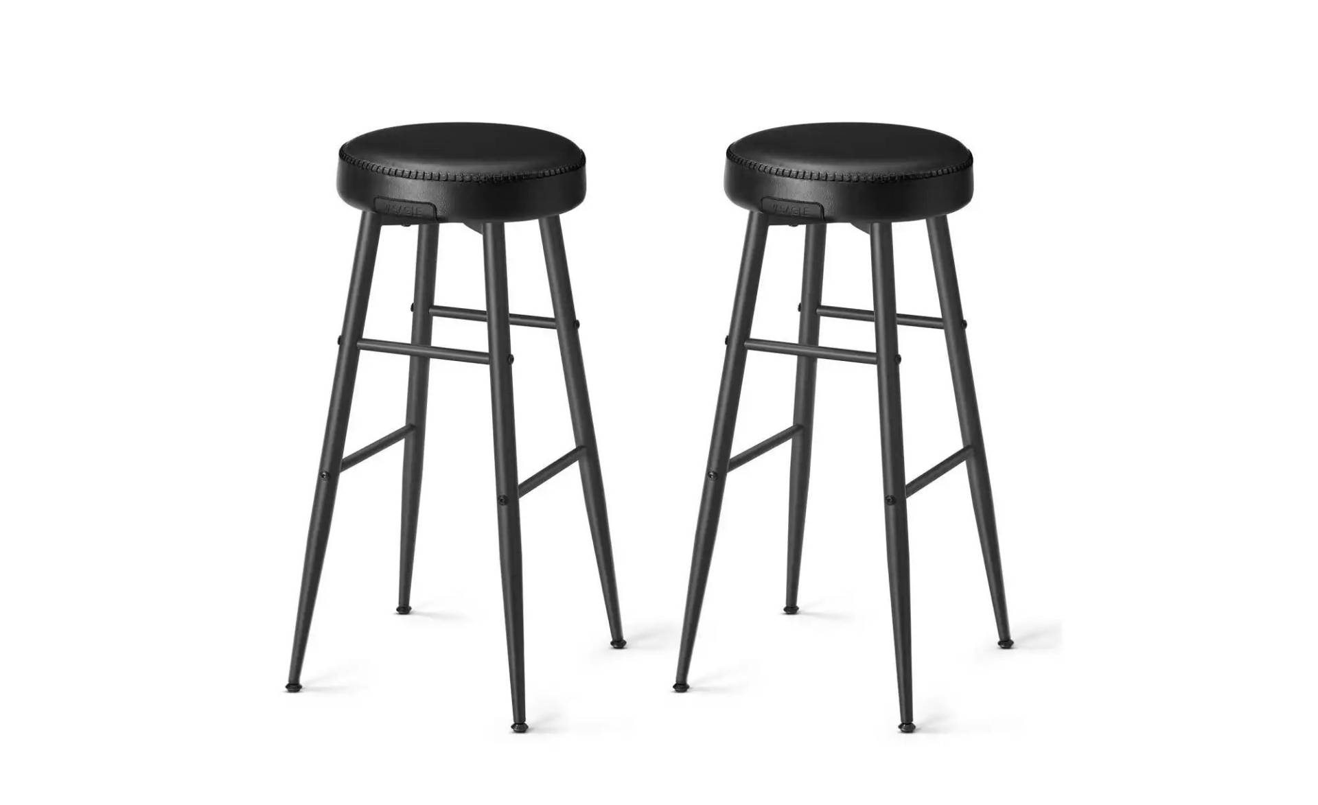 Barhocker 2er-Set   ¦ schwarz ¦ Maße (cm): B: 51,6 H: 76,2 Polstermöbel > Hocker > Barhocker - Höffner