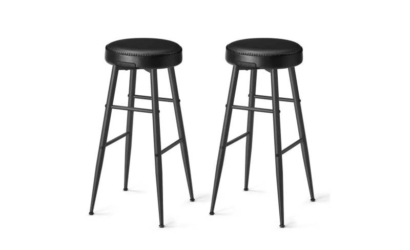 Barhocker 2er-Set   ¦ schwarz ¦ Maße (cm): B: 51,6 H: 76,2 Polstermöbel > Hocker > Barhocker - Höffner