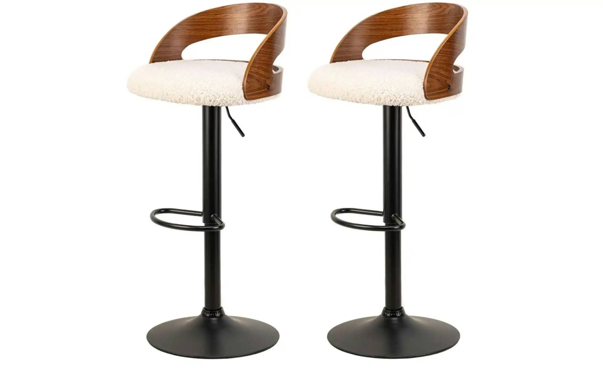 Barhocker 2er-Set   ¦ weiß ¦ Maße (cm): B: 46 H: 101 Polstermöbel > Hocker > Barhocker - Möbel Kraft