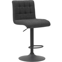 Barhocker Erika anthrazit schwarz Microfaser Webstoff Metall H: ca. 83 cm Barhocker Erika anthrazit schwarz Microfaser Webstoff Metall H: ca. 83 cm
