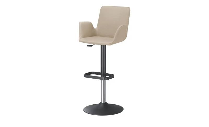 Barhocker  MyTina ¦ beige ¦ Maße (cm): B: 52 T: 47.0 Polstermöbel > Hocker > Barhocker - Höffner