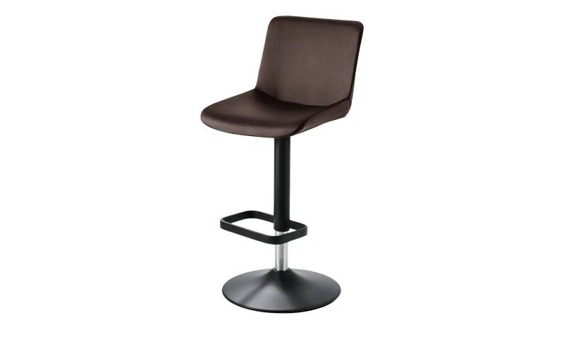 Barhocker  Leder MyTina ¦ braun ¦ Maße (cm): B: 44 T: 38.0 Polstermöbel > Hocker > Barhocker - Höffner