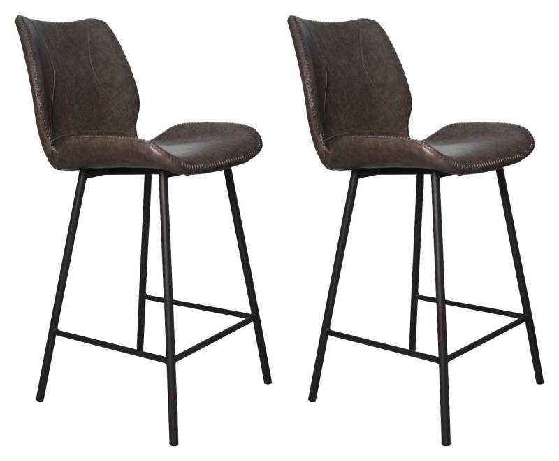 Barhocker-Set Barron 2er-Set ca. 47x99 cm Anthrazit
