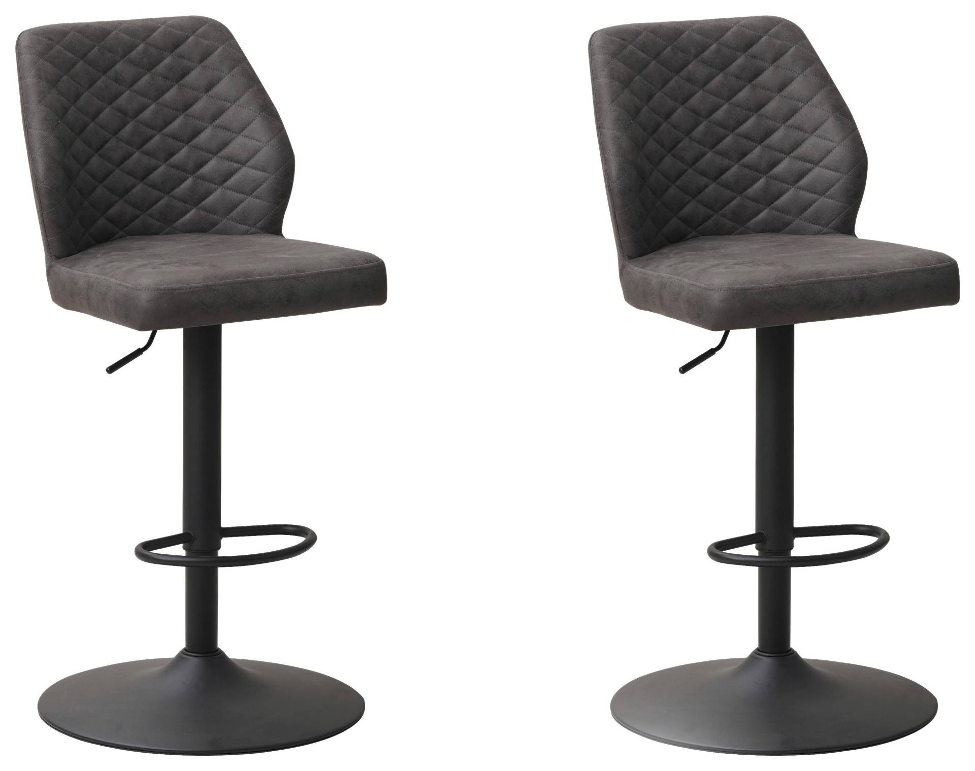 Barhocker-Set Grayson 2er-Set ca. 42x114 cm Anthrazit Barhocker-Set Grayson 2er-Set ca. 42x114 cm Anthrazit